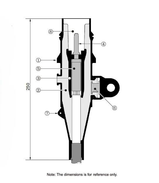 24kV 250A Deadbreak Straight Receptacle suppliers 24kV 250A Deadbreak Straight Receptacle suppliers