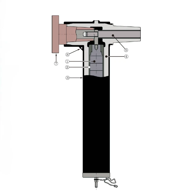 36kV T surge arrester cutaway showing gapless MOV stack and peroxide-cured EPDM insulation 36kV T surge arrester cutaway showing gapless MOV stack and peroxide-cured EPDM insulation